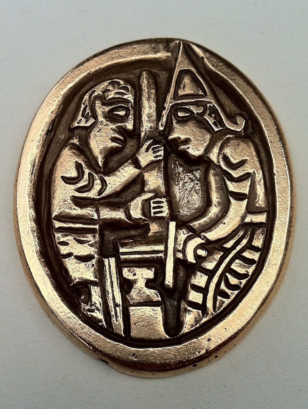 Siegfried Medaillon Bronze Sigurd Regin Hylestad